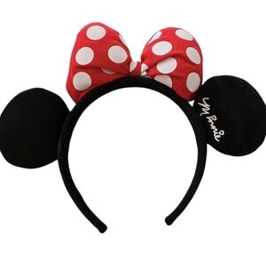 Minnie Red Polka Dot Bow Headband with Ears